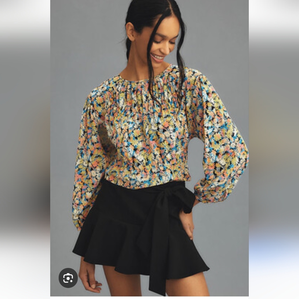 JOIE Mesalina Long Sleeve Blouse Medium